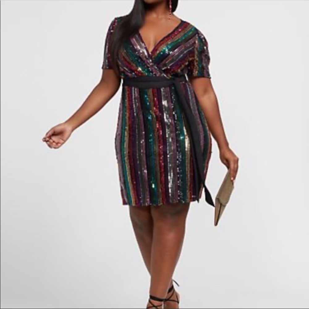 Rainbow Sequin Dress